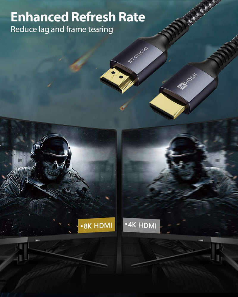  LEVELHIKE Cable HDMI oficial PS5 para consola Playstation 5,  cable HDMI 2.1 de ultra alta velocidad, resolución 4K verdadera de hasta  120 Hz, certificado 8K HDR, VRR y ALLM, calidad original