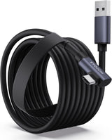 Link Cable 16FT/5M Compatible with Meta/Oculus Quest2/Pro, Steam VR, USB 3.0 to USB C Cable for VR Headset and Gaming PC
