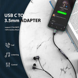 USB C to 3.5mm Headphone Adapter [2 Pack], Compatible with Samsung Galaxy S21 S20 Note 10 / iPad Pro